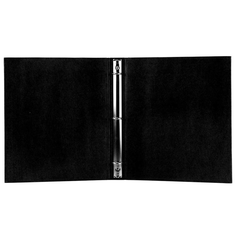 JAM PAPER Kraft 1 inch Binder - Black Recycled Kraft 3 Ring Binder - Sold Individually - Image 2
